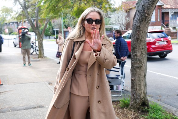 Vanessa Jacobs Fennell, 54, outside Waverley Local Court this month. 