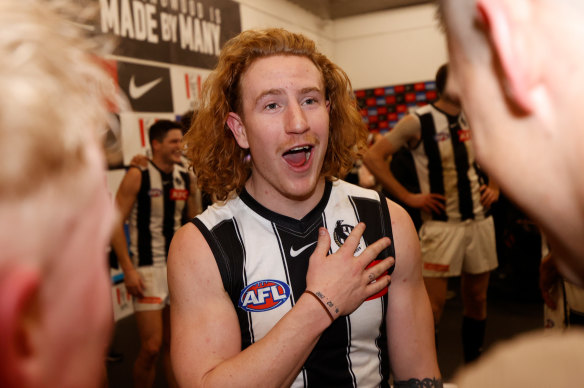 Young Magpie Beau McCreery has made an impact this season.