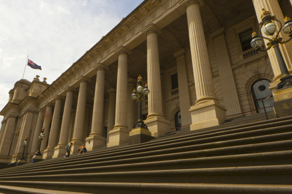 State Liberal MP Neale Burgess was banned from entering parliament.