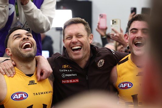 Sam Mitchell (middle) and the Hawks have enjoyed a great September so far.