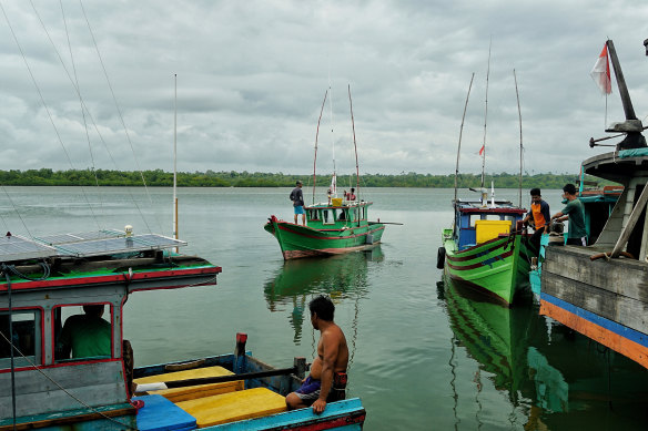 Way of life: fishermen in the Natuna Islands.