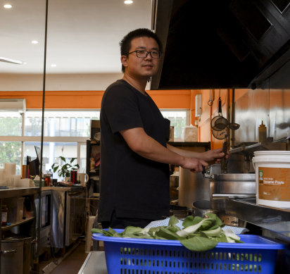 Yu Fisher, manager of Mr Xiaomian Noodle Bar.