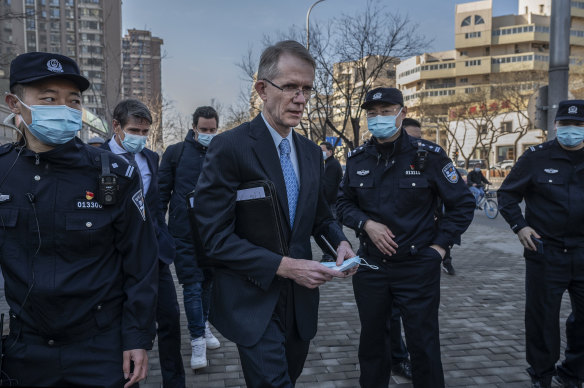 Australia’s ambassador to China, Graham Fletcher, was not allowed to enter the court for Cheng’s trial in Beijing.