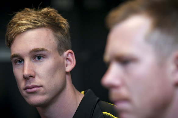 Tom Lynch has assumed the primary role in Richmond's forward line from Jack Riewoldt this season.