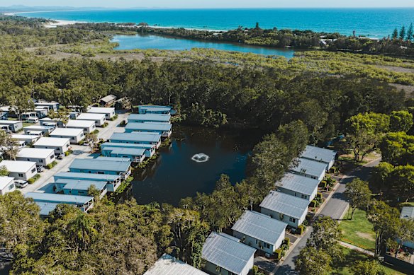 Discovery Parks in Byron Bay, a classic caravan park and campsite about 10 minutes out of town.