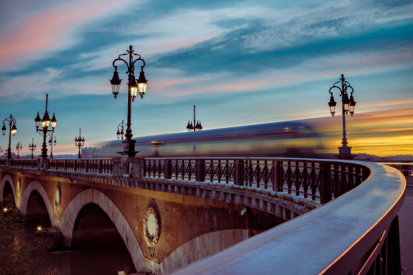 A bridge in Bordeaux.
