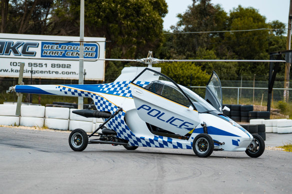 A hybrid flying car from the Melbourne-based start-up Pegasus.