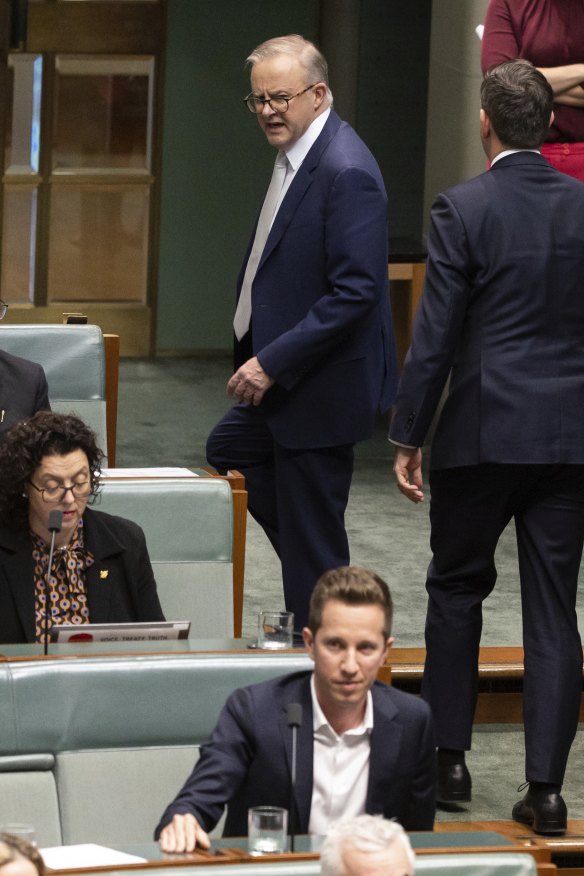 PM Anthony Albanese lets fly at Chandler-Mather after a fiery exchange in question time.