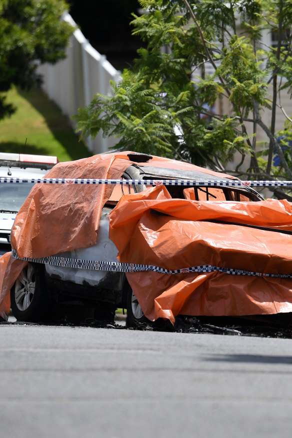 Police rushed to the scene of the tragedy in Camp Hill.