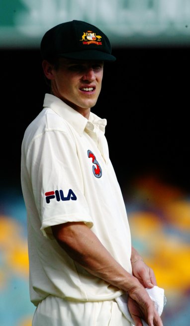 Nathan Bracken in his baggy green. He played five Tests. 