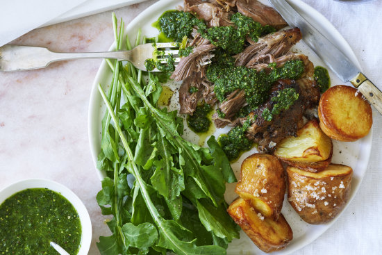 Danielle Alvarez’s Easter roast lamb.
