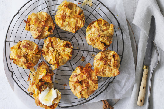 Helen Goh’s bisteeya-inspired vegetarian pies.