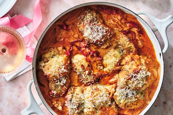 Adam Liaw’s version of the viral internet dish Marry me chicken.