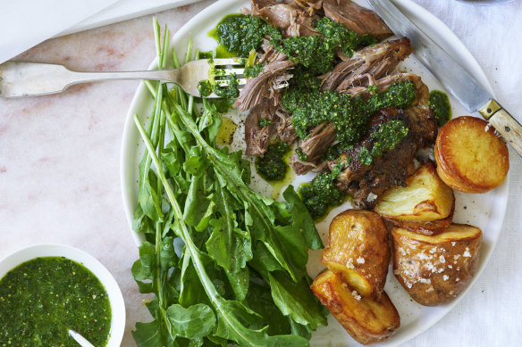 Danielle Alvarez’s Easter roast lamb.
