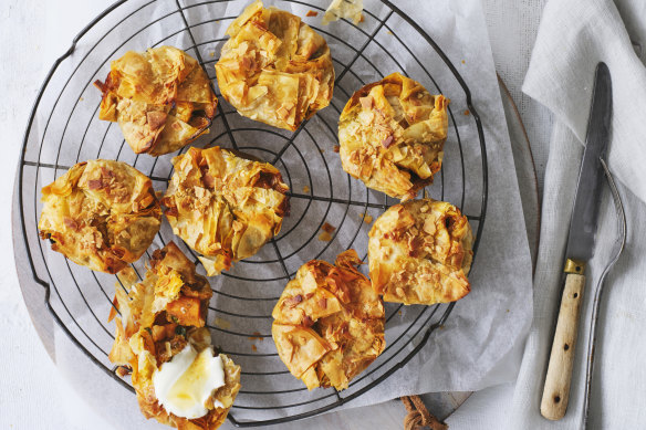 Helen Goh’s bisteeya-inspired vegetarian pies.