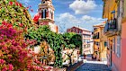 Old town landscape in Kerkyra, capital of Corfu island.