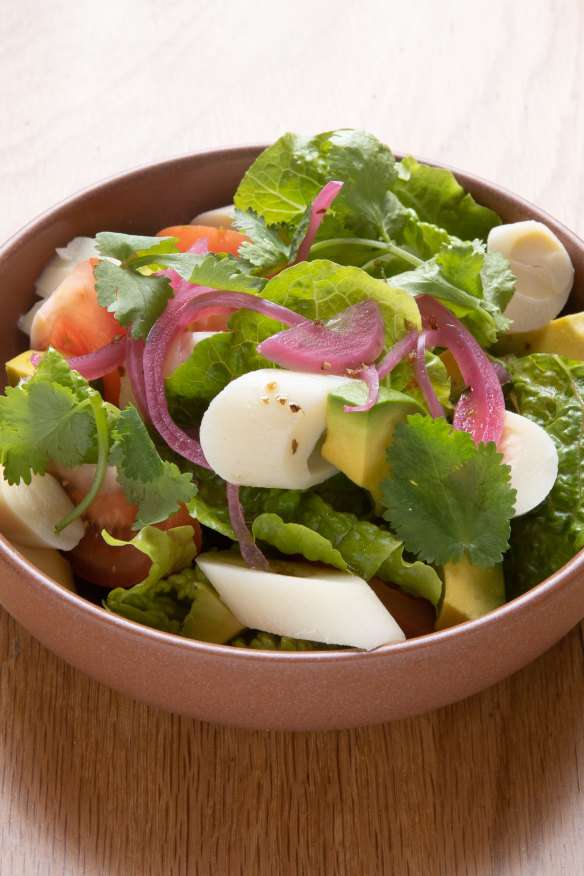Hearts of palm salad.