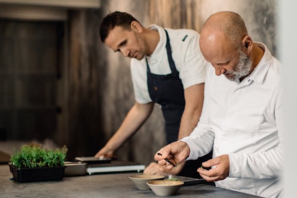 Bathers’ Pavillion executve chef Aaron Ward and L’Enclume chef-owner Simon Rogan will venture outside the kitchen to interact with guests for one night only.