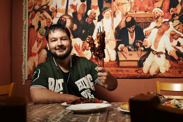 Nur Uyghur chef and owner Rifat Nur.