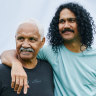 Nathan Appo (right) is growing his moustache for the eighth year in a row to raise awareness around men’s health issues, inspired in part by his father’s mental health struggles.