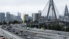 Transurban’s Westconnex merges onto the Anzac Bridge, and has caused controversy because of the congestion it has created on local roads.