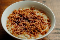 Toby Wilson’s signature Anzac porridge.