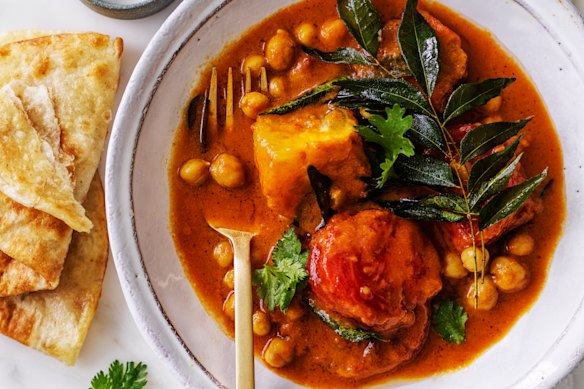 Andrew McConnell’s tomato and chickpea curry.