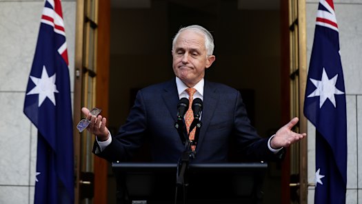 Malcolm Turnbull addresses the media after being removed from office by his party.