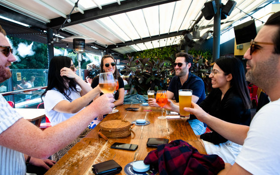 NSW reported six new cases on Friday. The government is targeting The Rocks and Darling Harbour first in trying to loosen up outdoor hospitality regulations.
