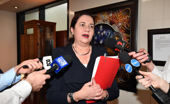 Premier annastacia Palaszczuk announces a $9 million drought funding package to regional Queensland.