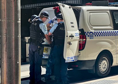 The man was taken to Chatswood police station.