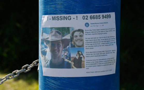 The original poster from when Theo Hayez went missing two weeks ago.