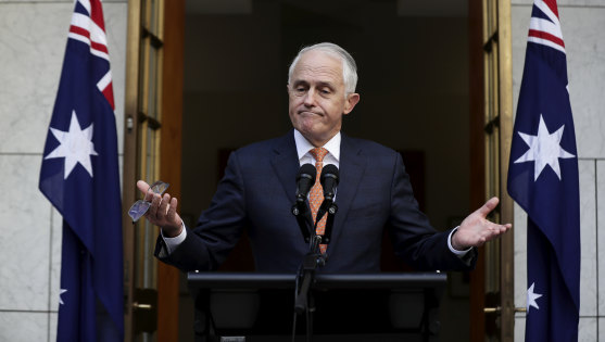 Malcolm Turnbull addresses the media after being removed from office by his party.