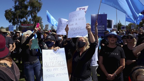 The March4Justice rally in Canberra in March.