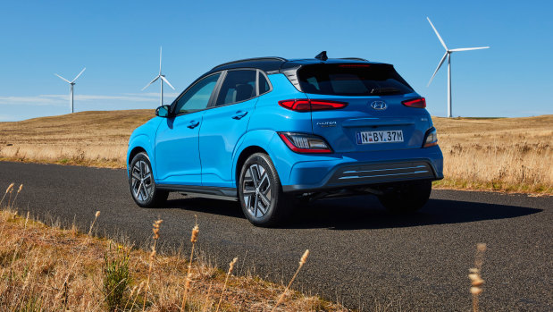 Hyundai’s 2021 Kona Elite EV costs about $1400 per month to run including loans and servicing, according to the RACQ.
