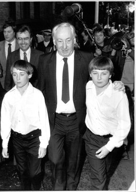 Lionel Murphy with his two sons