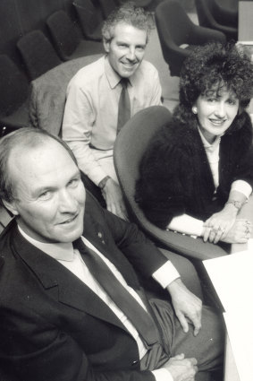 Tony Windsor, Peter McDonald and Clover Moore in 1991. 