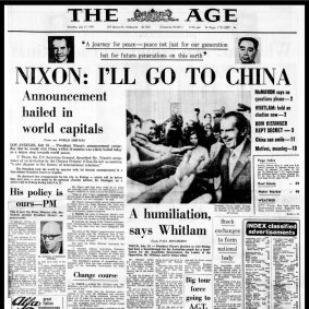 July 1971: US president Richard Nixon announces the opening of relations with “Red China”.