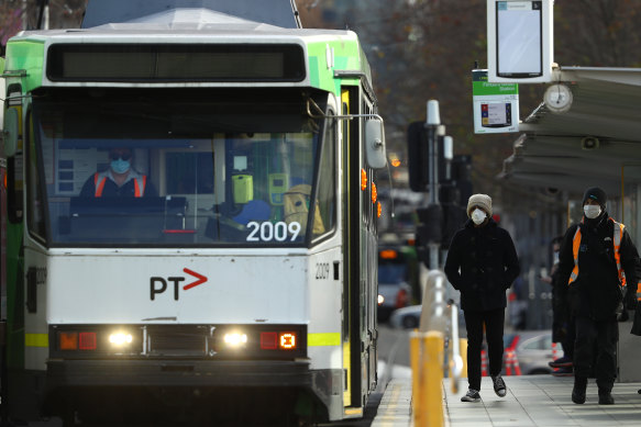 Masks are still required on public transport and in ride-share vehicles.