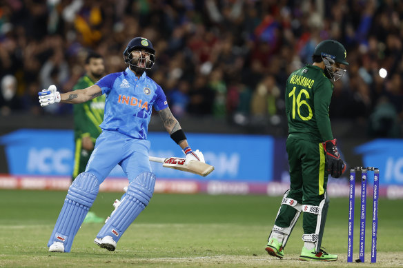 Virat Kohli played an unforgettable innings when India beat Pakistan at the MCG in last year’s T20 World Cup.