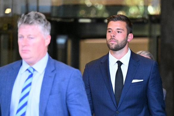 Daniel Keneally (right) leaves court this week with his lawyer Paul McGirr.