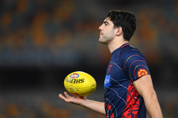 The Demons remain hopeful Christian Petracca will play against the Lions after he was injured in the qualifying final