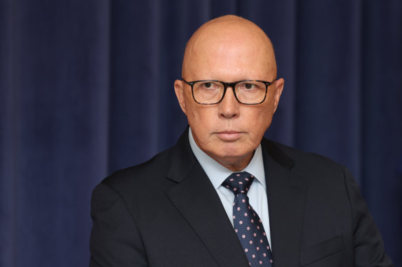 Opposition Leader Peter Dutton promised no cuts to frontline public services at a press conference at Parliament House in Canberra.