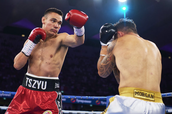 Tim Tszyu capped a breakout year in style, winning his second straight stadium fight in little more than 90 seconds.