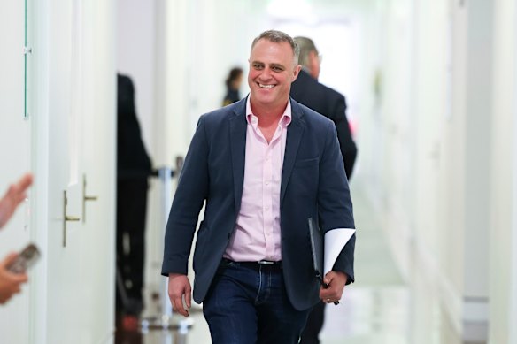 Tim Wilson at Parliament House in November.