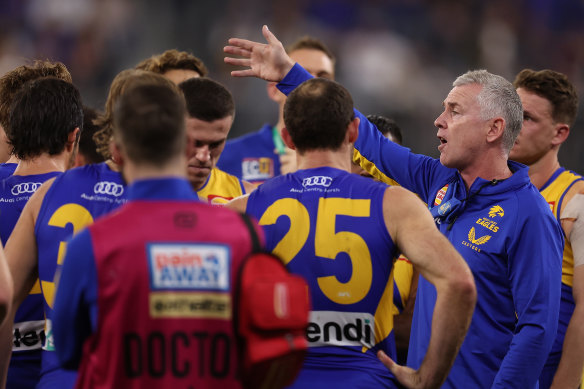 Adam Simpson is furious with the actions of some of his players.