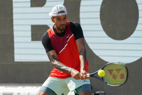 Nick Kyrgios is playing in Wimbledon.