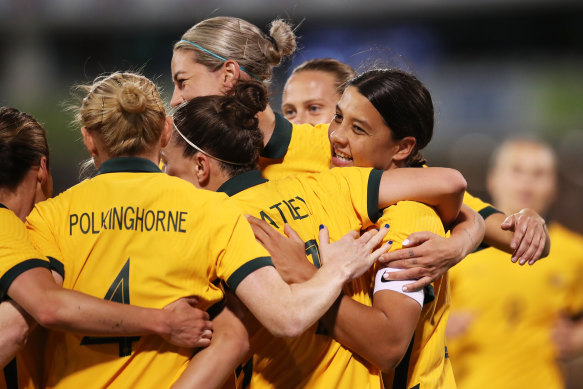 Superstar striker Sam Kerr will need to fire if the Matildas are to top their group.