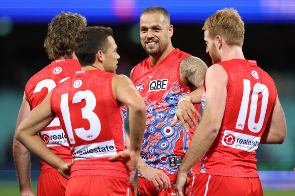 Lance Franklin plays his 350th game on Thursday.