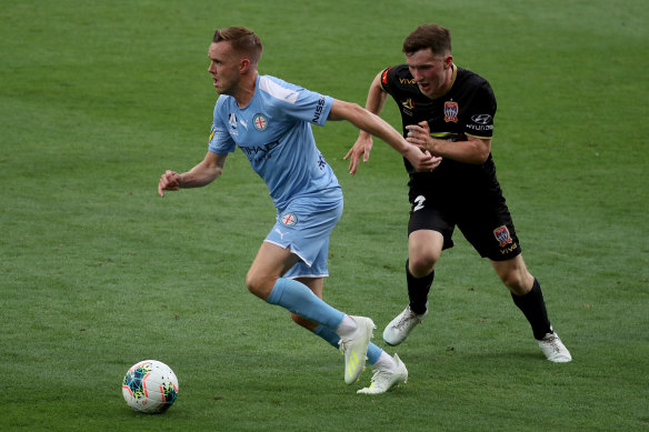 Craig Noone produced an influential performance in Melbourne City's win over the Jets on Saturday and is starting to hit his straps.